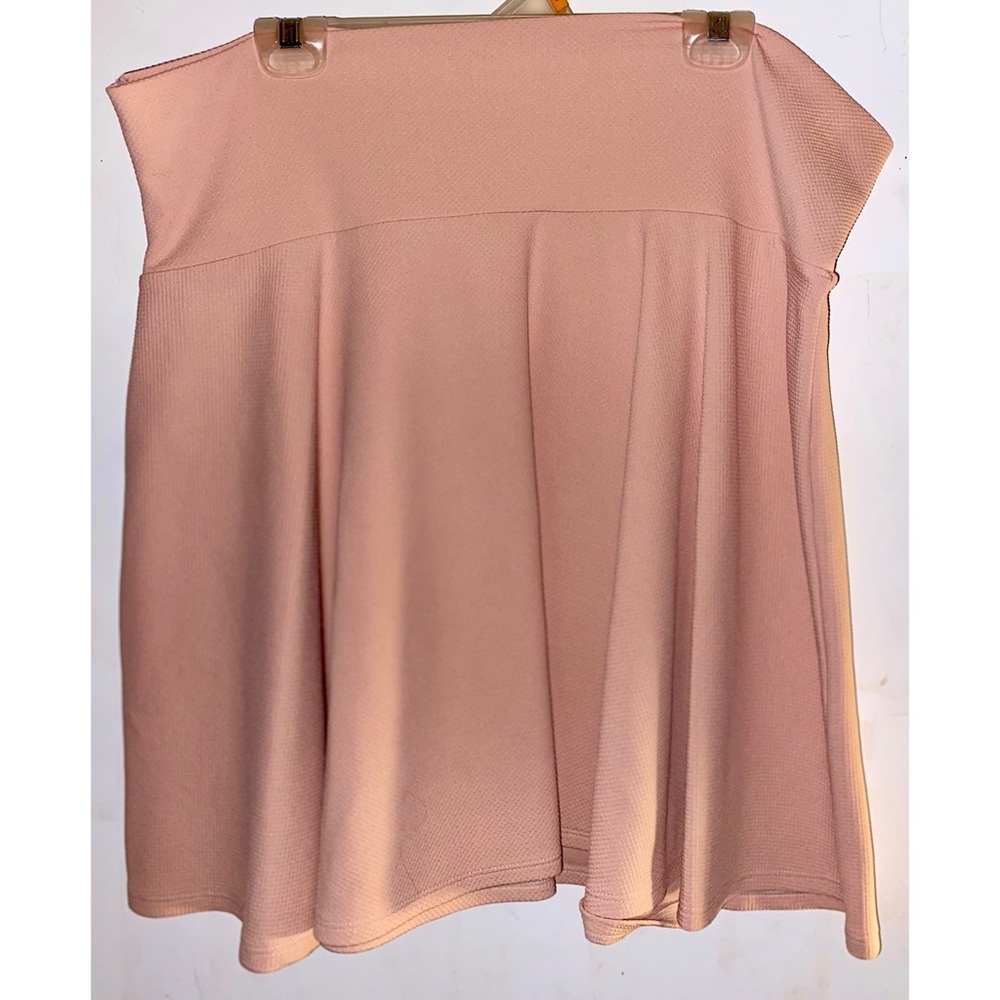 Blush pink skater skirt Wet Seal